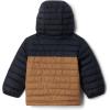 Columbia boys Powder Lite II Hooded Jacket(Delta/Black)
