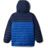 Columbia boys Powder Lite II Hooded Jacket(Mountain Blue/Collegiate Navy)