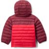 Columbia boys Powder Lite II Hooded Jacket(Mountain Red/Rich Wine)