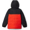 Columbia boys Powder Lite II Hooded Jacket(Spicy/Black)