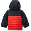 Columbia boys Powder Lite II Hooded Jacket(Spicy/Black)