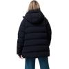 Columbia womens Amaze Puff Mid Hooded Jacket(Black)