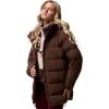 Columbia womens Amaze Puff Mid Hooded Jacket(Tobacco)