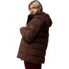 Columbia womens Amaze Puff Mid Hooded Jacket(Tobacco)