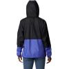 Columbia womens Flash Forward WindbreakerWindbreaker(Black/Purple Lotus)