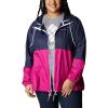 Columbia womens Flash Forward WindbreakerWindbreaker(Nocturnal/Wild Fuchsia)
