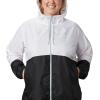Columbia womens Flash Forward WindbreakerWindbreaker(White/Black)