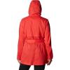 Columbia womens Pardon My Trench II Rain Jacket(Red Hibiscus)