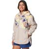 Columbia womens Pfg Open Water Hooded Fleece(Crushed Clay/Spring Yellow Aura)