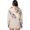 Columbia womens Pfg Open Water Hooded Fleece(Crushed Clay/Spring Yellow Aura)