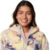 Columbia womens Pfg Open Water Hooded Fleece(Crushed Clay/Spring Yellow Aura)