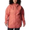 Columbia womens Sage Lake Long Lined Jacket(Dark Coral)