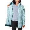 Columbia womens Switchback Lined Long Jacket(Aqua Haze)