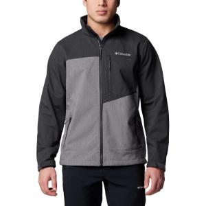 Columbia Mens Cruiser Valley II Softshell(City Grey Heather/Black Heather)