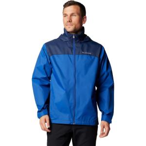 Columbia Men’s Glennaker Lake II Rain Jacket(Mountain Blue/Collegiate Navy)