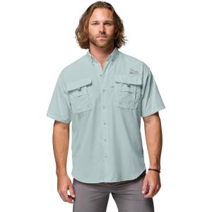 Columbia Men’s PFG Bahama II Short Sleeve Shirt(Crushed Blue)
