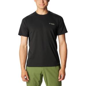 Columbia Mens Summit Valley Short Sleeve Crew(Black)