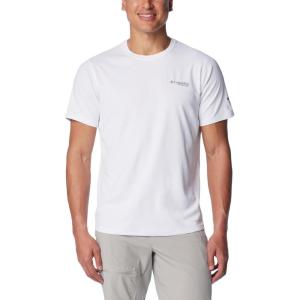 Columbia Mens Summit Valley Short Sleeve Crew(White)