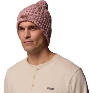 Columbia Unisex-Adult Cozy Ridge Beanie(Eraser Pink/Rich Wine Marled)