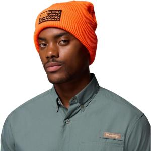 Columbia Unisex-Adult PHG Patch Beanie(Blaze/Game Flag)
