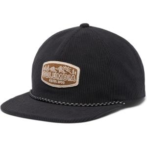 Columbia Unisex-Adult Packsaddle Corduroy Snap Back(Black/Chenille Patch)