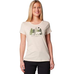 Columbia Womens Daisy Days Short Sleeve Graphic Tee(Chalk/Treehome)