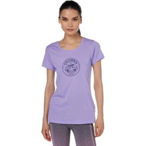 Columbia Womens Daisy Days Short Sleeve Graphic Tee(Frosted Purple Heather/Bugventure Graphic)