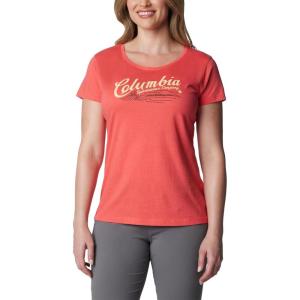 Columbia Womens Daisy Days Short Sleeve Graphic Tee(Juicy Heather/Simply Scripted)