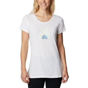 Columbia Womens Daisy Days Short Sleeve Graphic Tee(White/Best Site Graphic)
