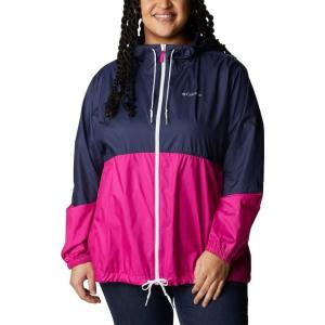 Columbia womens Flash Forward WindbreakerWindbreaker(Nocturnal/Wild Fuchsia)