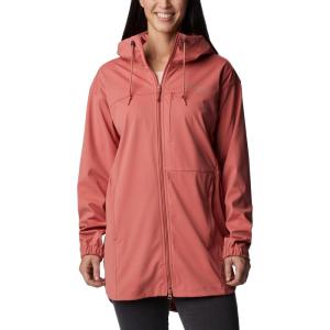Columbia womens Flora Park Softshell Jacket(Dark Coral)