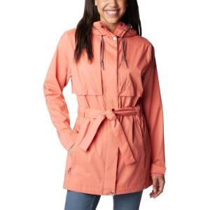 Columbia womens Pardon My Trench II Rain Jacket(Faded Peach)