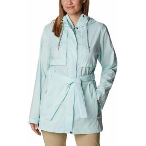 Columbia womens Pardon My Trench II Rain Jacket(Icy Morn)