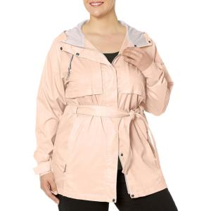 Columbia womens Pardon My Trench II Rain Jacket(Peach Cloud)