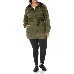 Columbia womens Pardon My Trench II Rain Jacket(Stone Green)