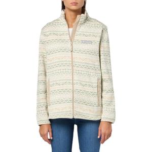 Columbia womens Sweater Weather Print Full Zip(Ancient Fossil Madras)