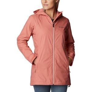 Columbia womens Switchback Lined Long Jacket(Dark Coral)