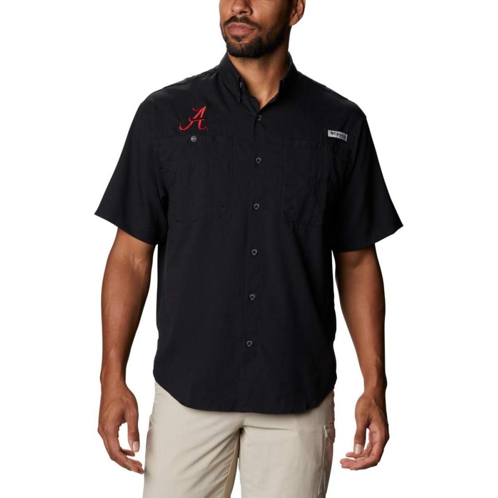 imageColumbia Mens CLG Tamiami Short Sleeve ShirtAla  Black