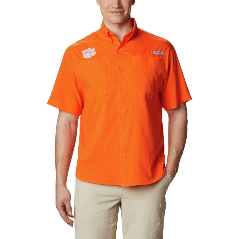 imageColumbia Mens CLG Tamiami Short Sleeve ShirtCle Spark Orange