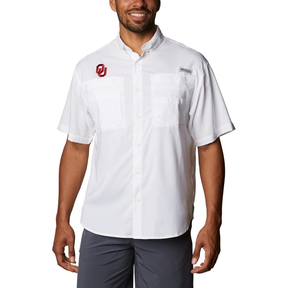 imageColumbia Mens CLG Tamiami Short Sleeve ShirtOk White