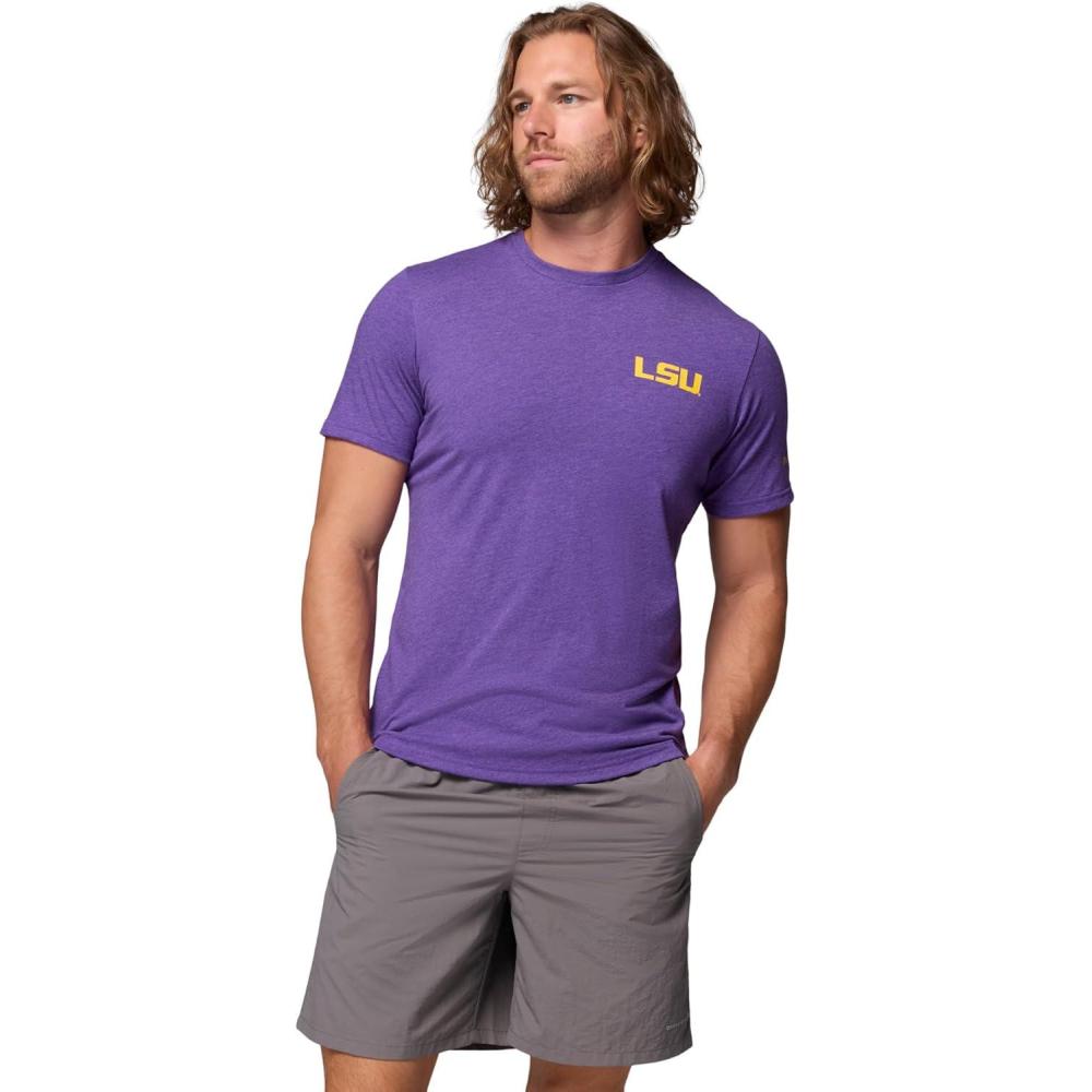 imageColumbia Mens CasualLsu Vivid Purple Heather