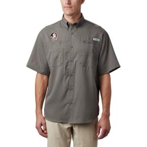 Columbia Men’s CLG Tamiami Short Sleeve Shirt(Fsu – Charcoal)
