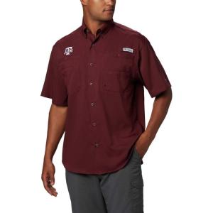 Columbia Men’s CLG Tamiami Short Sleeve Shirt(Tam – Maroon)