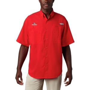 Columbia Men’s CLG Tamiami Short Sleeve Shirt(Uga – Bright Red)