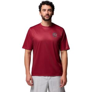 Columbia Mens Collegiate Terminal Tackle Short Sleeve Shirt(Sc – Beet Clarets)