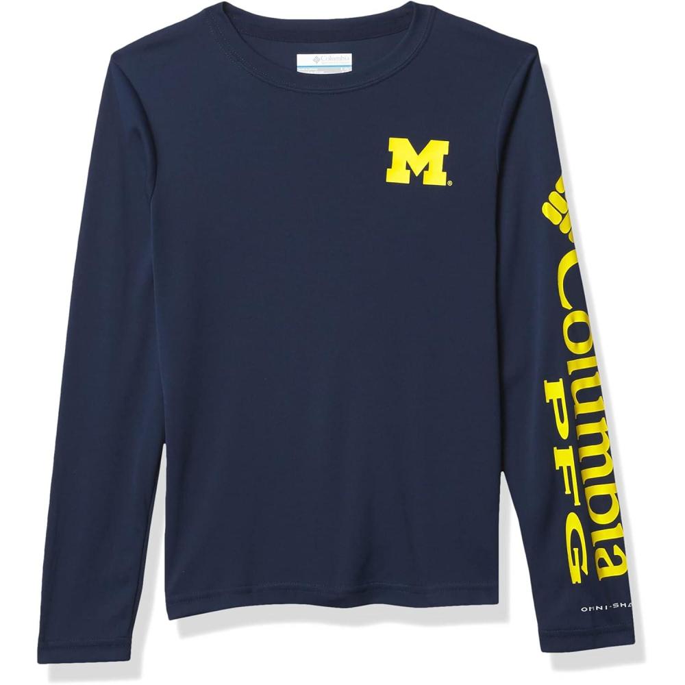 imageColumbia Youth Unisex Collegiate Terminal Tackle Long Sleeve ShirtYellow