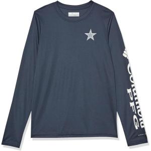 Columbia Youth Unisex Collegiate Terminal Tackle Long Sleeve Shirt(DC – Navy/White)
