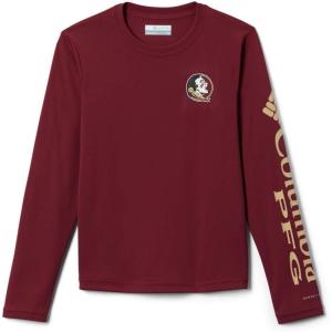 Columbia Youth Unisex Collegiate Terminal Tackle Long Sleeve Shirt(Fsu – Cabernet/Sierra Tan)