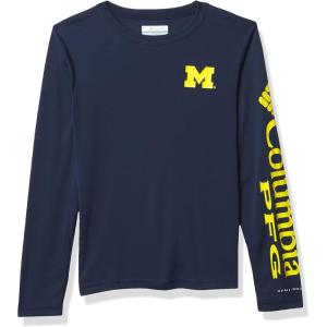 Columbia Youth Unisex Collegiate Terminal Tackle Long Sleeve Shirt(Yellow)