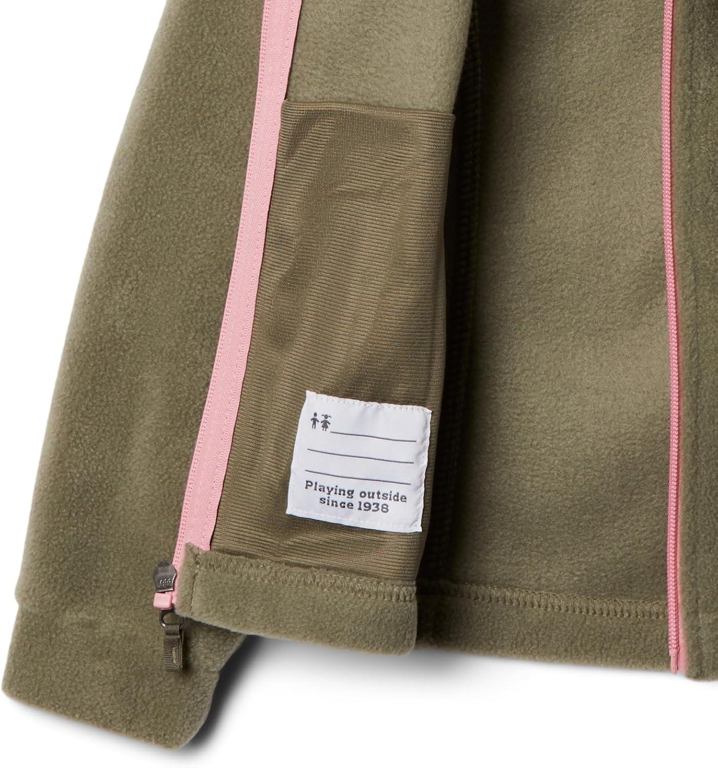 imageColumbia UnisexBaby Benton Springs Fleece JacketStone GreenPink Orchid